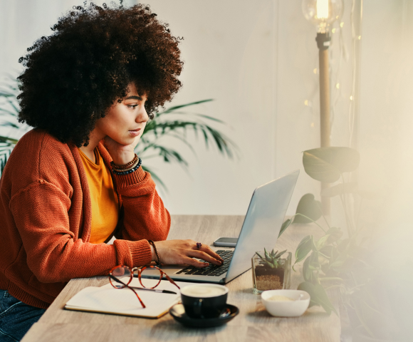 Women sitting on computer